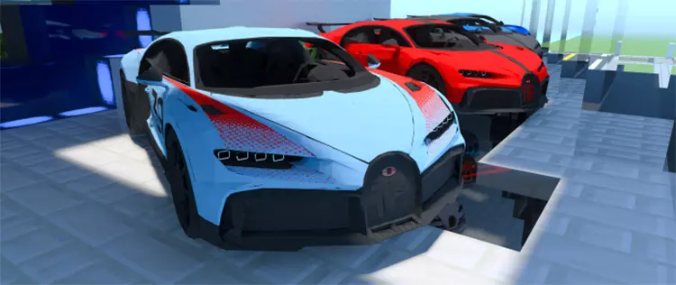 Мод Bugatti Chiron для Minecraft PE