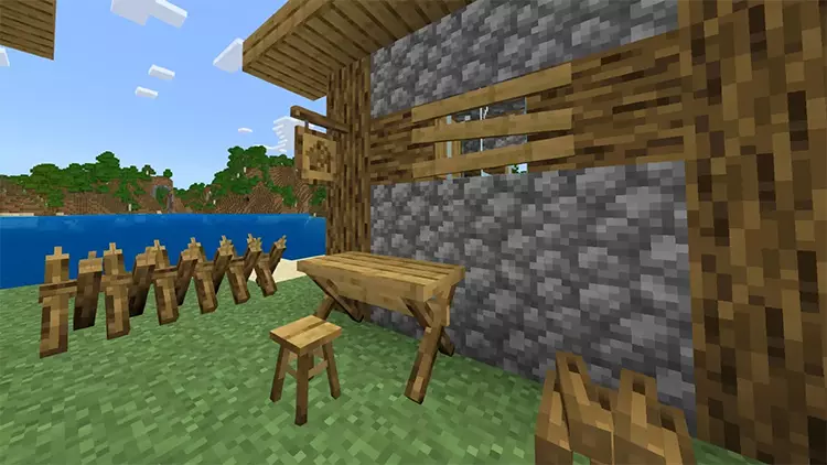 Мод Деревянная мебель для Minecraft PE