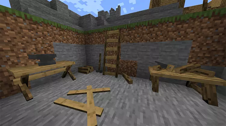 Мод Деревянная мебель для Minecraft PE
