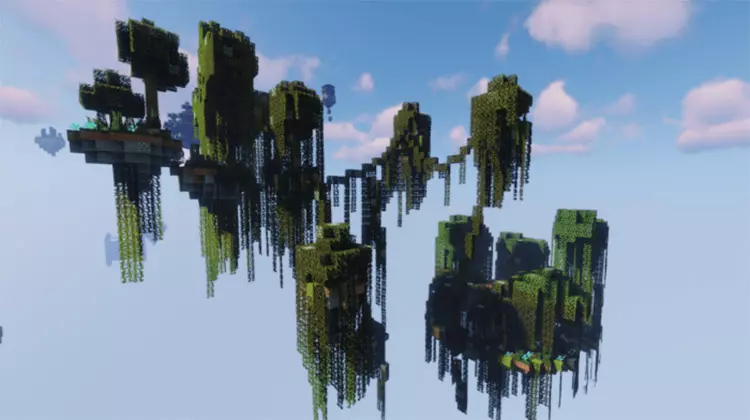Карта Экстремальный скайблок от DtA_MC для Minecraft PE