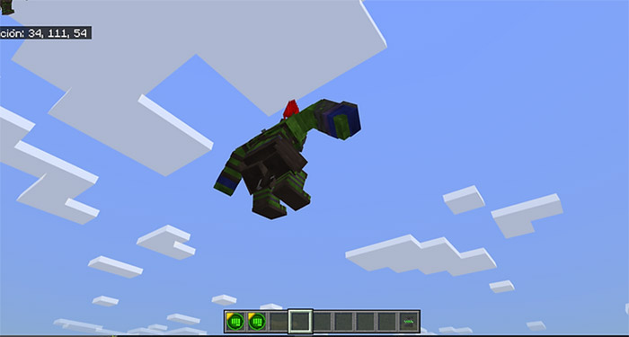 Мод Превращение в Халка для Minecraft PE