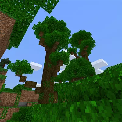 Мод Естественный вид деревьев для Minecraft PE