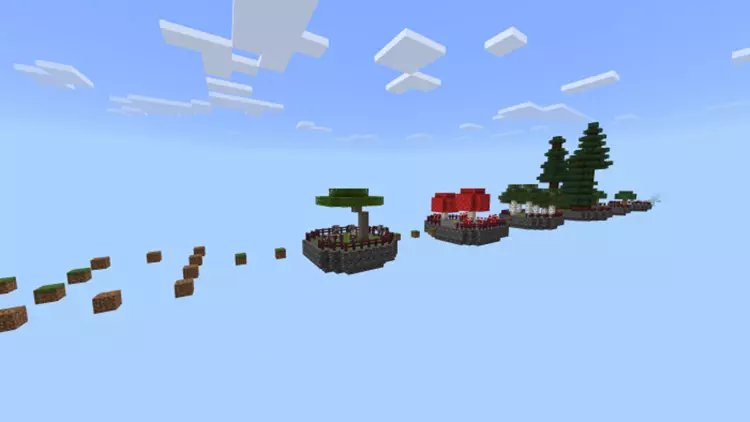 Карта Паркур острова для Minecraft PE