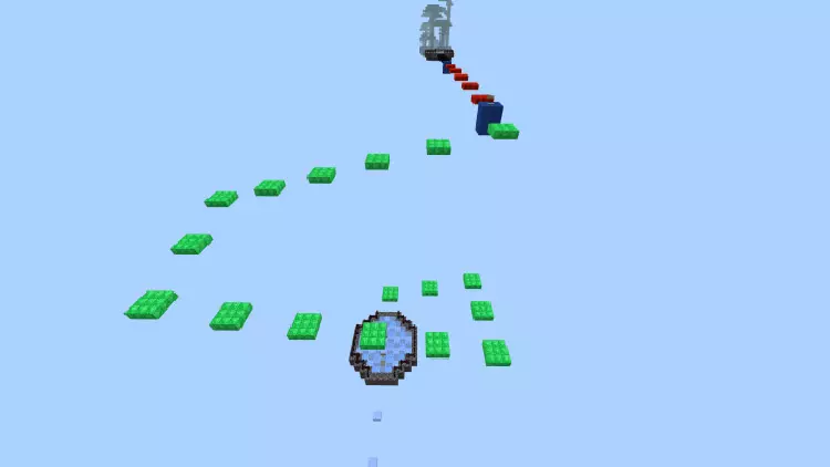 Карта Паркур острова для Minecraft PE