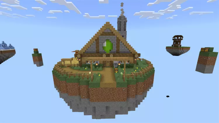Карта Супер Скай Блок - SkyShop для Minecraft PE