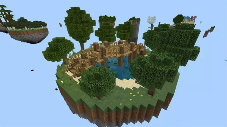 Карта Супер Скай Блок - SkyShop для Minecraft PE