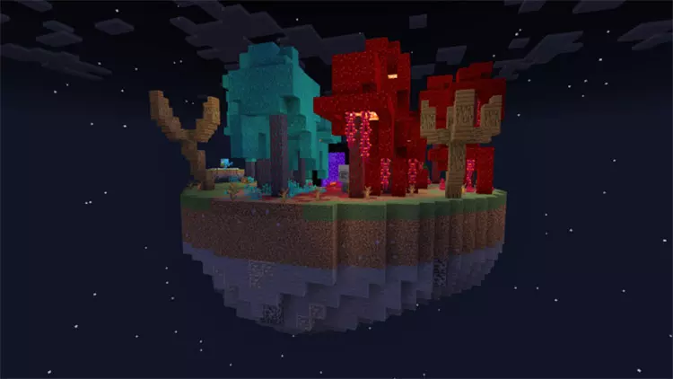 Карта Супер Скай Блок - SkyShop для Minecraft PE