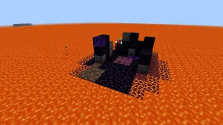 Карта Выживание в океане лавы для Minecraft PE