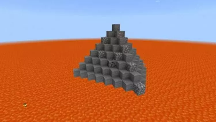 Карта Выживание в океане лавы для Minecraft PE