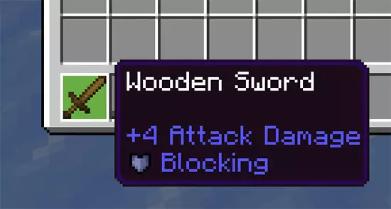 Мод Блокировка ударов мечом для Minecraft PE