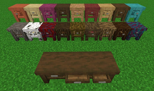 Мод Средневековая мебель для Minecraft PE