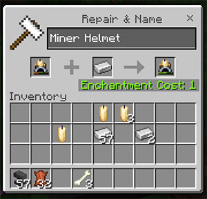 Мод Настоящий шахтерский шлем для Minecraft PE