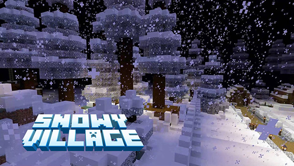 Карта Выживание в заснеженной деревне для Minecraft PE