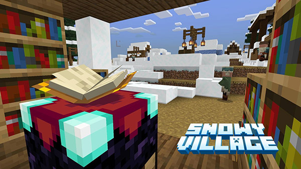Карта Выживание в заснеженной деревне для Minecraft PE