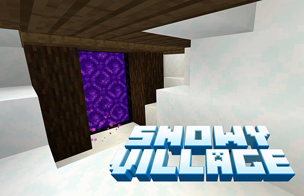 Карта Выживание в заснеженной деревне для Minecraft PE