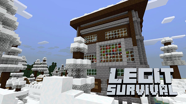 Карта Выживание в заснеженной деревне для Minecraft PE