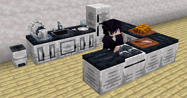 Мод Кухонная мебель для Minecraft PE