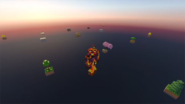 Карта Лаки Скайблок для Minecraft PE