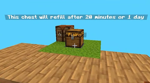Карта Выживание на одном сундуке для Minecraft PE