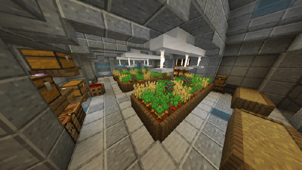 Карта Постапокалиптическое выживание в большом бункере для Minecraft PE