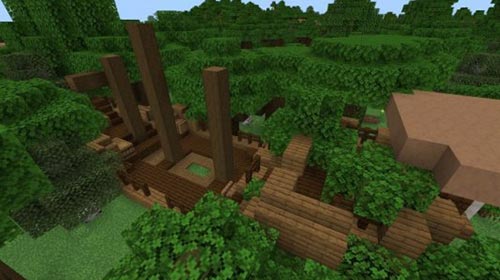 Мод Заброшенные и разрушенные структуры для Minecraft PE