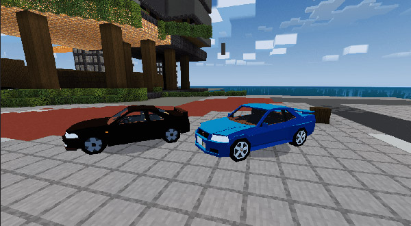 Мод Nissan R34 GTR для Minecraft PE