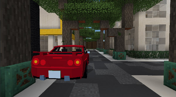Мод Nissan R34 GTR для Minecraft PE