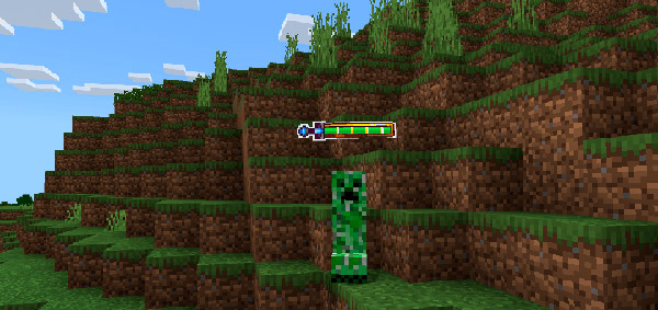 Мод Индикатор урона RPG для Minecraft PE