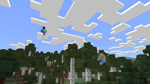 Мод Крюк-кошка для Minecraft PE