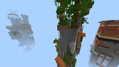 Карта "Выживание на чанках" для Minecraft PE