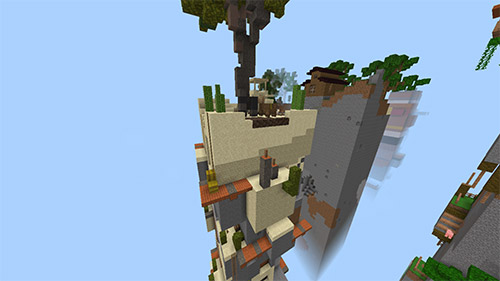 Карта "Выживание на чанках" для Minecraft PE