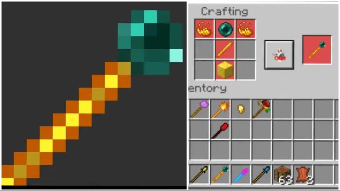 Мод "Безумные волшебные палочки" для Minecraft PE
