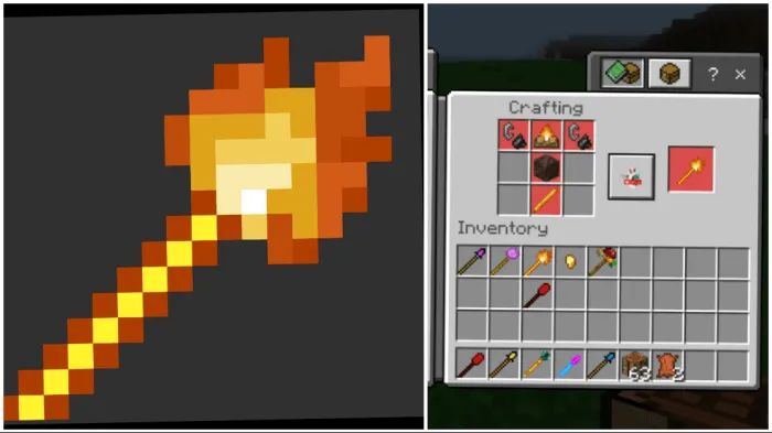 Мод "Безумные волшебные палочки" для Minecraft PE
