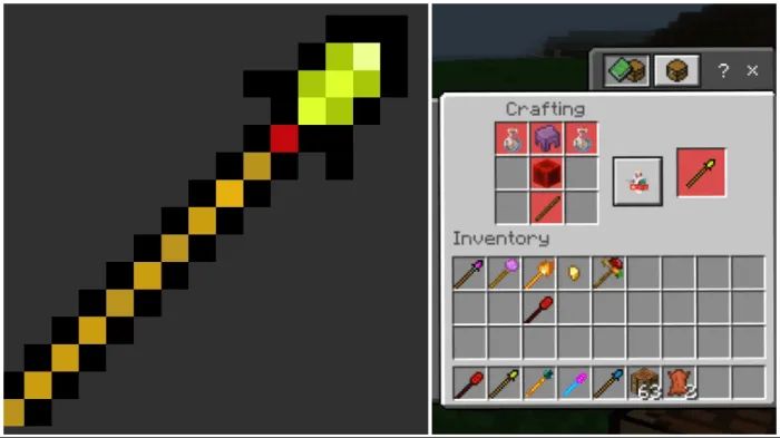 Мод "Безумные волшебные палочки" для Minecraft PE