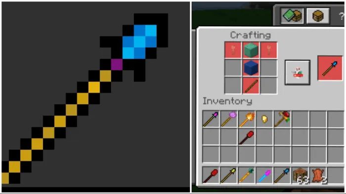 Мод "Безумные волшебные палочки" для Minecraft PE