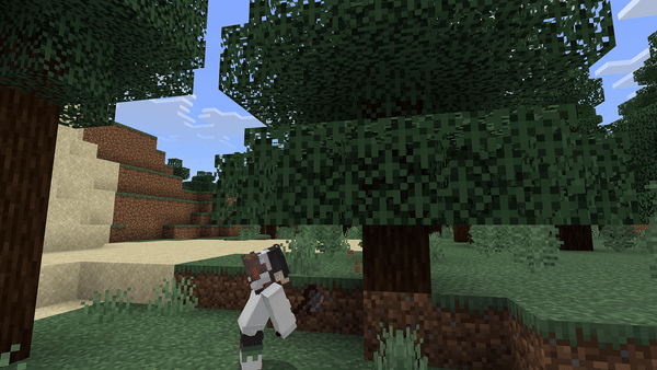 Мод "Реалистичная рубка деревьев" для Minecraft PE