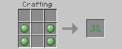 Мод Ботинки из слизи для Minecraft PE