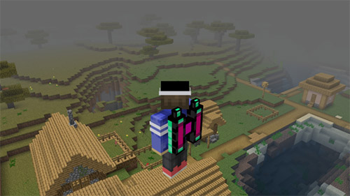 Мод "Базовый Джетпак" для Minecraft PE
