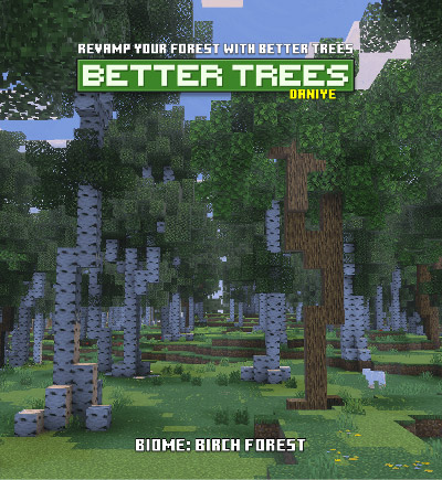 Мод "Улучшенные деревья" для Minecraft PE