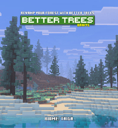 Мод "Улучшенные деревья" для Minecraft PE