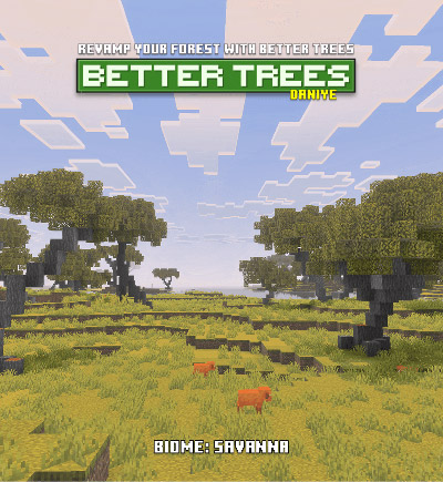 Мод "Улучшенные деревья" для Minecraft PE