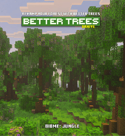 Мод "Улучшенные деревья" для Minecraft PE