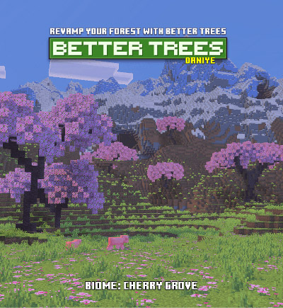 Мод "Улучшенные деревья" для Minecraft PE