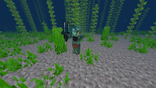 Мод "Утонувшие мобы" для Minecraft PE