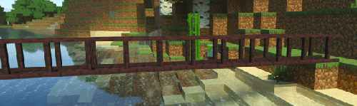 Мод "Мосты и дорожки" для Minecraft PE