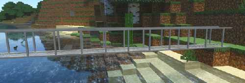 Мод "Мосты и дорожки" для Minecraft PE