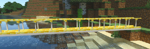 Мод "Мосты и дорожки" для Minecraft PE
