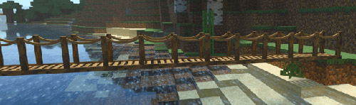 Мод "Мосты и дорожки" для Minecraft PE