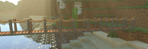 Мод "Мосты и дорожки" для Minecraft PE