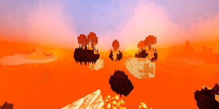 Мод "Небесный уровень" для Minecraft PE